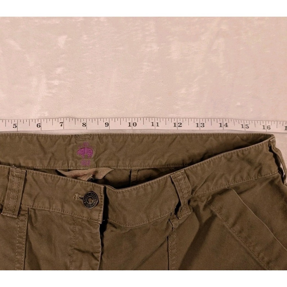 Brooks Brothers 1818 Women's 10 Olive Cargo Utility Pant Straight Pockets - Picture 7 of 12